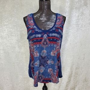 Lucky Brand American Bandana Tank Top